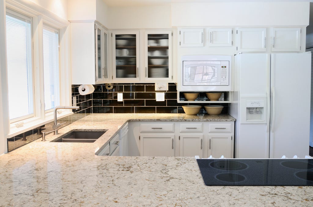 natural stone counters kitchen