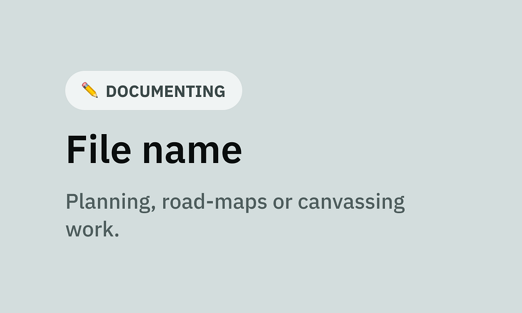 Documentation cover template