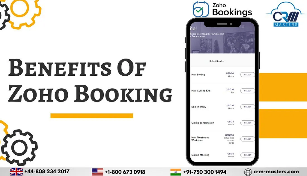Valuable Features of Zoho Booking, features of zoho booking