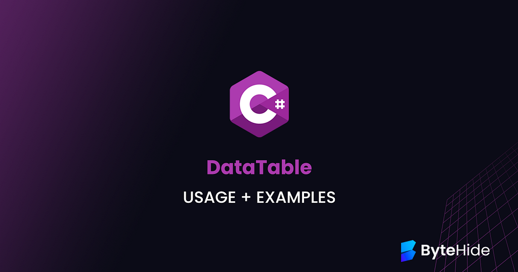 DataTable in C# — Usage + Examples