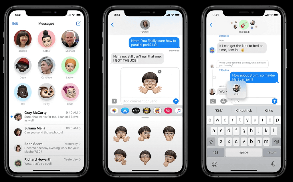 Overview of new features in Messages on iOS 14.