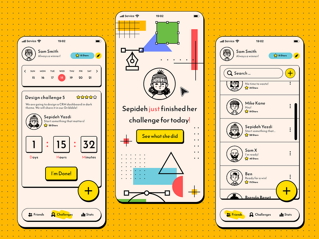 FigChallenge — a Design Challenge App — Sepideh Yazdi — @sepidy — sepidy.com — UX — UI — UX Design — UX designer — UI — designer.
