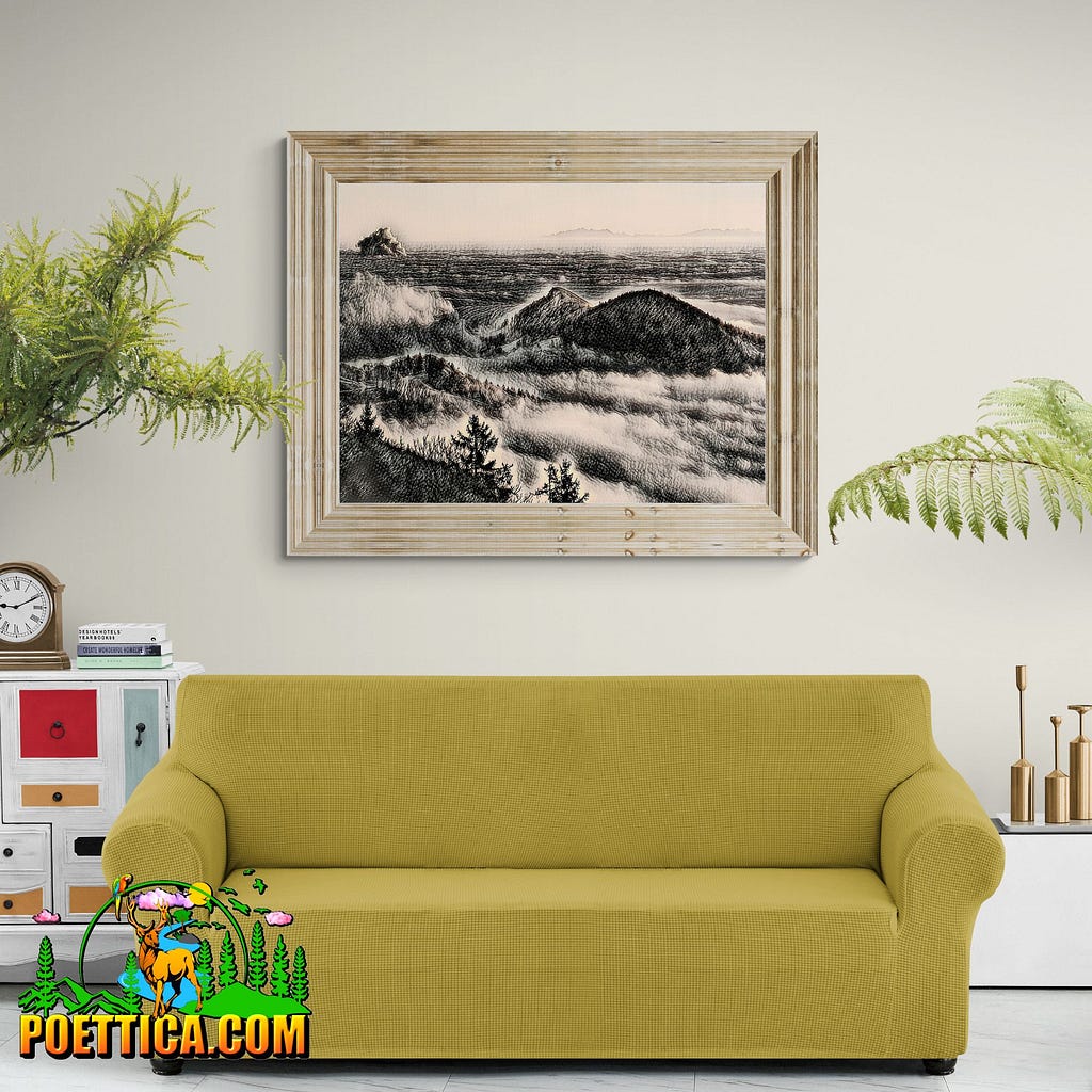 Rustic Mountain Painting For Elevated Home Decors