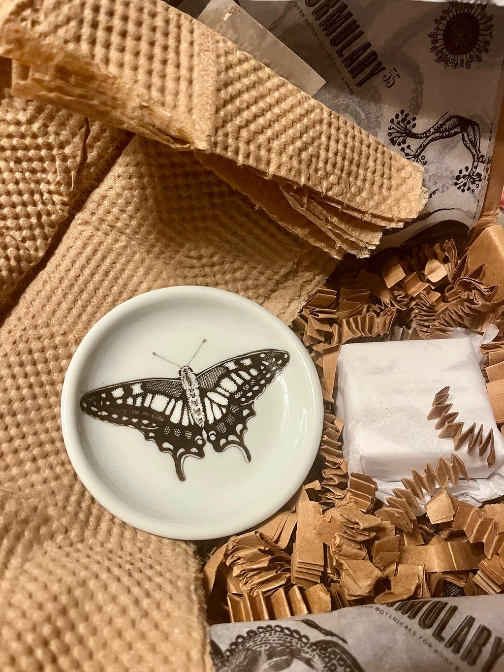 Photo of Formulary 55 swallowtail butterfly trinket dish and hand soap