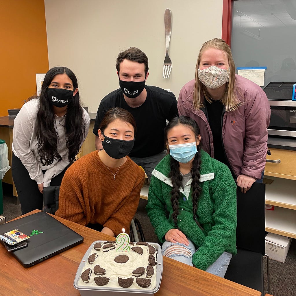 Our team celebrate Meo’s Birthday with a homemade Oreo cake