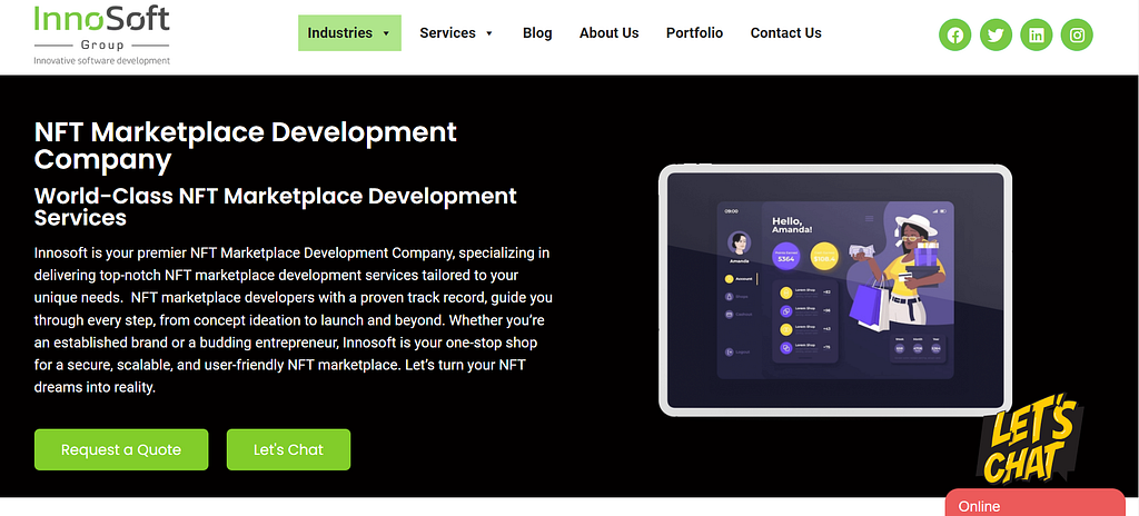 Innosoft Group NFT Marketplace Development Company