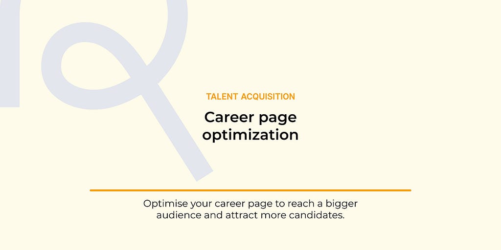 Cover image for blog text reads Career Page optimization.