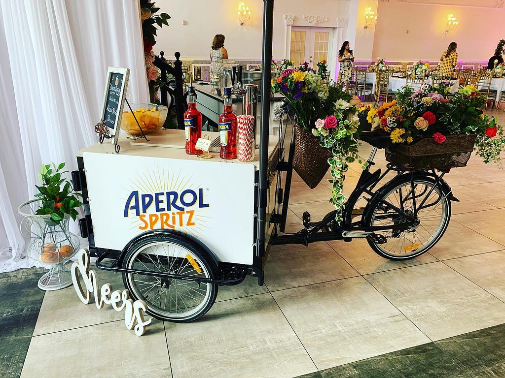 Aperol Spritz Tricycle Hire