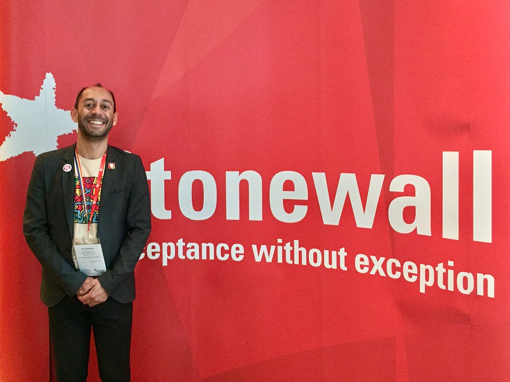 Ant Babajee at the Stonewall Workplace Conference in Manchester