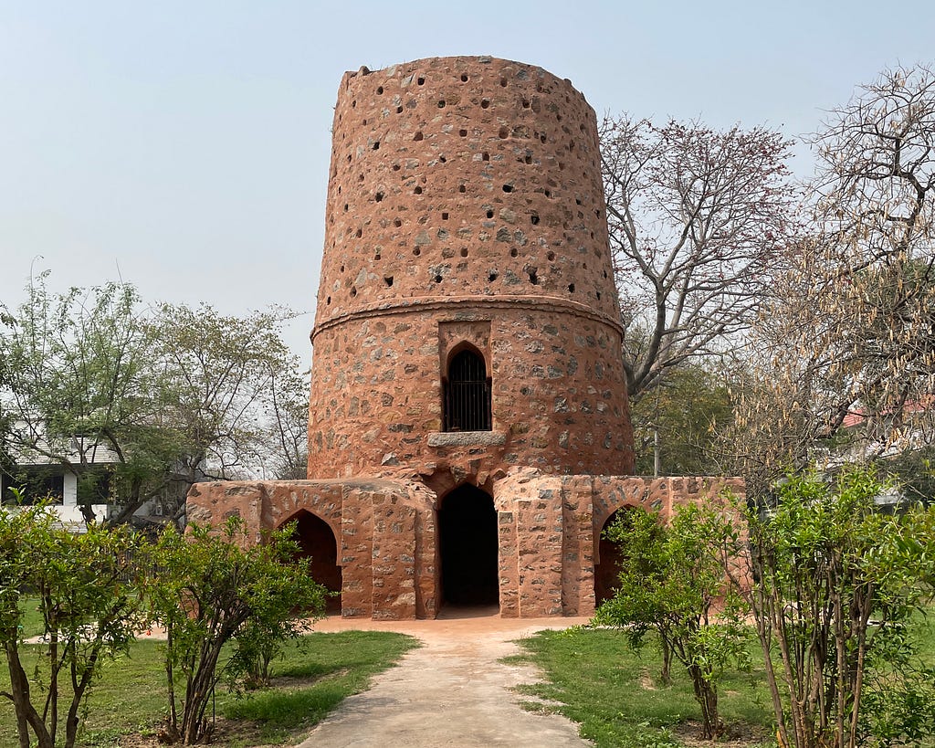Alauddin Khilji, or Alauddin Ghilji, was a Turco-Afghan emperor of the Khalji dynasty that ruled the Delhi Sultanate in the Indian subcontinent (1290–1320). He built the Chor Minar or the tower to display slaughtered heads of theirs, traitors and invaders. 8000 Mongol heads hung and piled up here to stop them from meeting their clan in Mangol puri, a prevailing colony in Delhi, India.