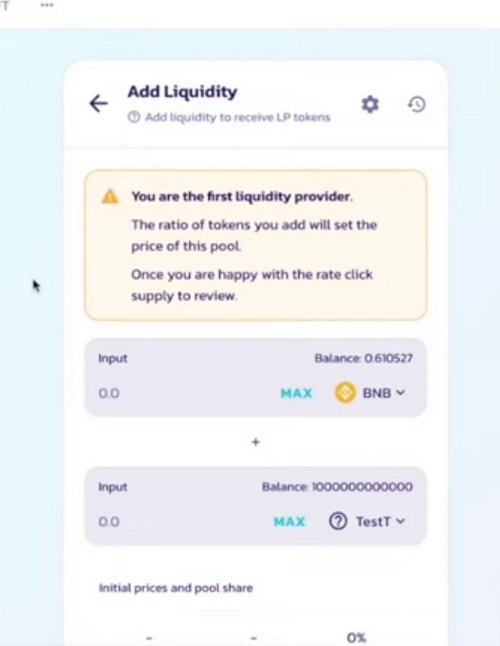 This is adding liquidity via preferred DEX…… Liquidity can also be added via smart contract on the blockchain