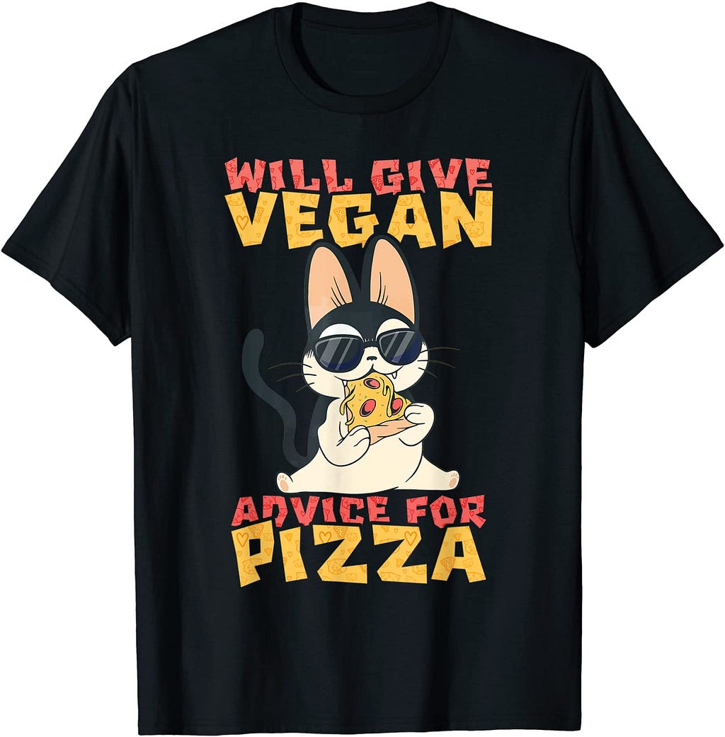 Cat eating pizza https://www.amazon.com/dp/B0B2M3RHJ5