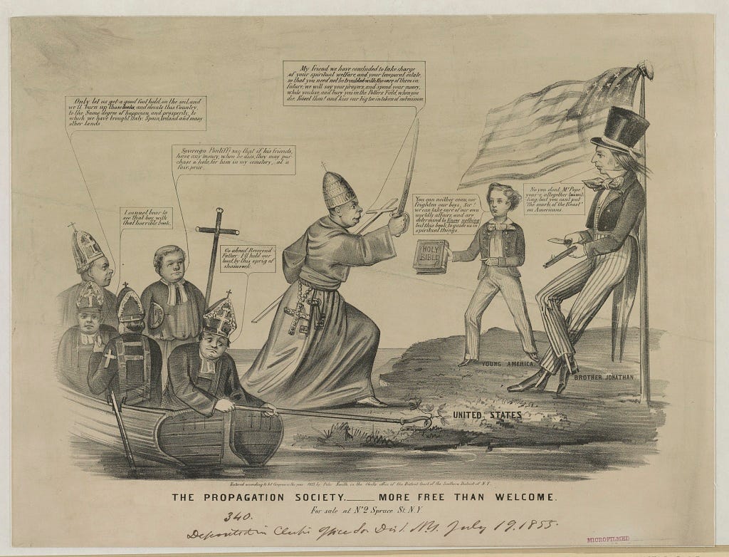 “The Propagation Society. More free than welcome” http://hdl.loc.gov/loc.pnp/pga.04985