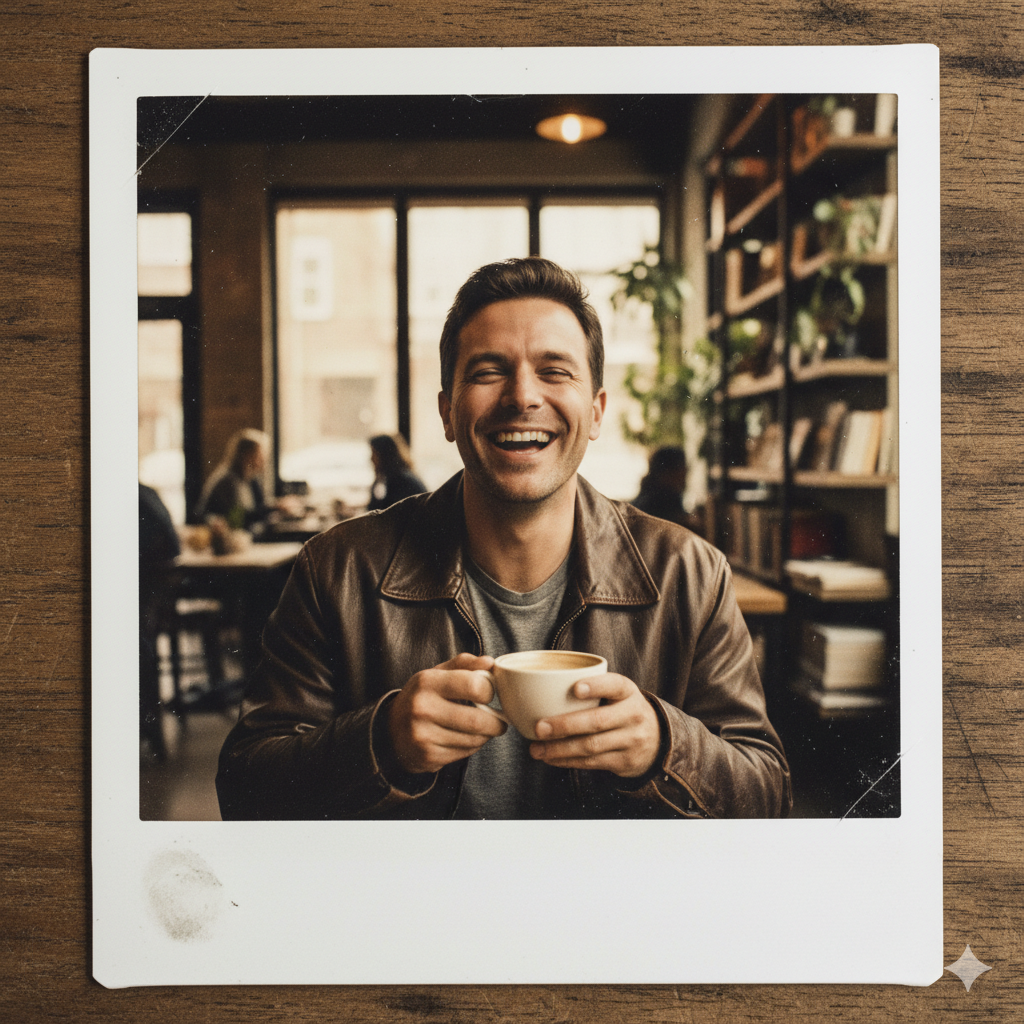 Gemini AI Copy Paste Prompt Tutorial Polaroid for Men