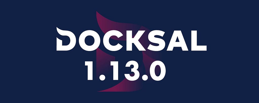 Docksal Logo with 1.13.0 release sign