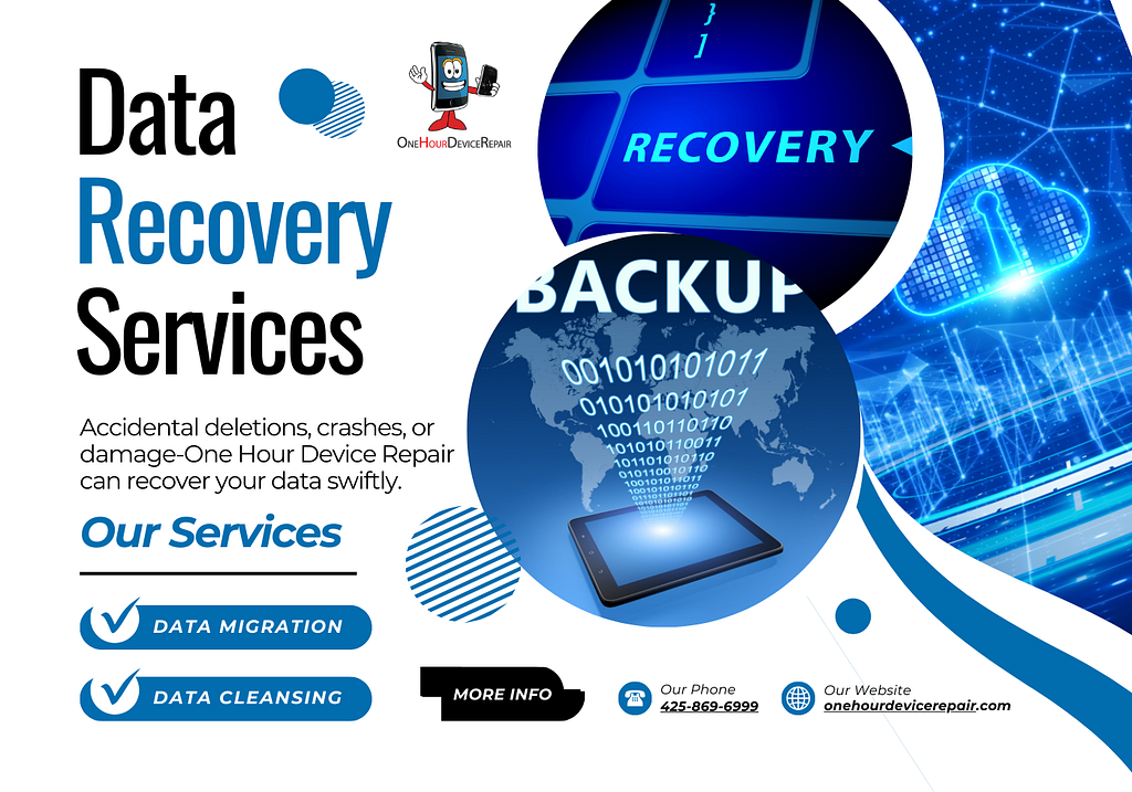 One Hour Device Repair offers professional Android data recovery services to help you retrieve lost or deleted files. Trust our experts to recover your valuable data.