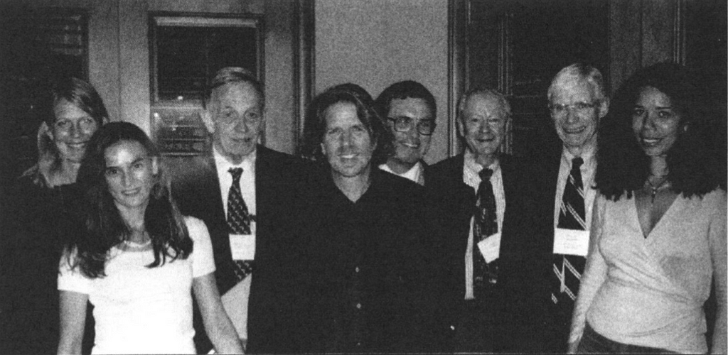John Nash with Charles Holt and others at Tampa, Florida, 2001