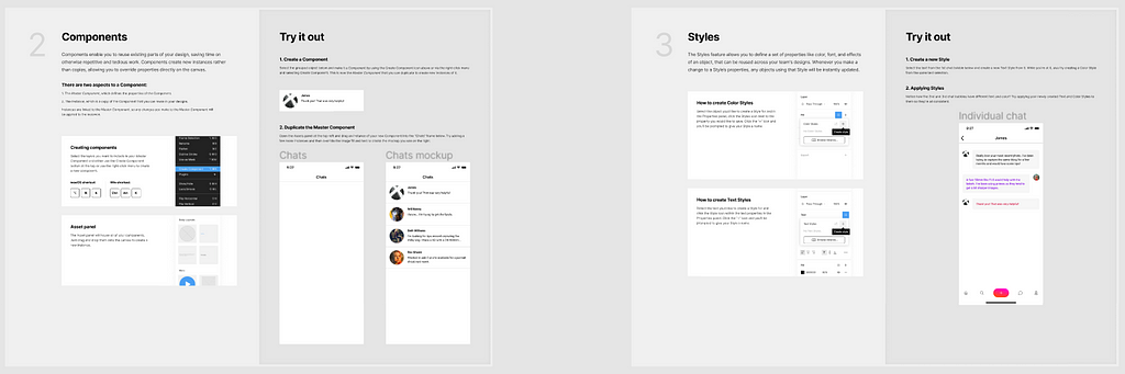 A screenshot of Components & Style Figma tutorial