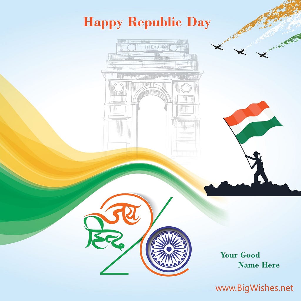 Create Republic Day Wishes Image