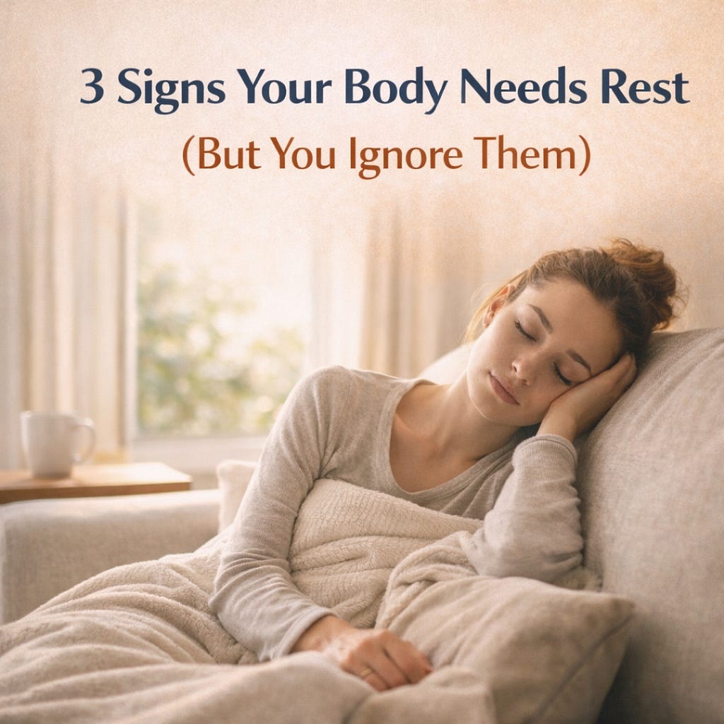 3 Signs Your Body Needs Rest (But You Ignore Them)