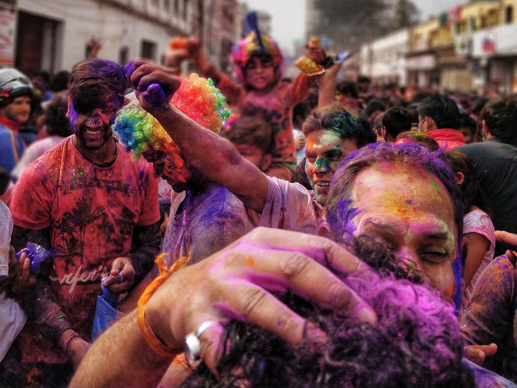 Holi festival of color