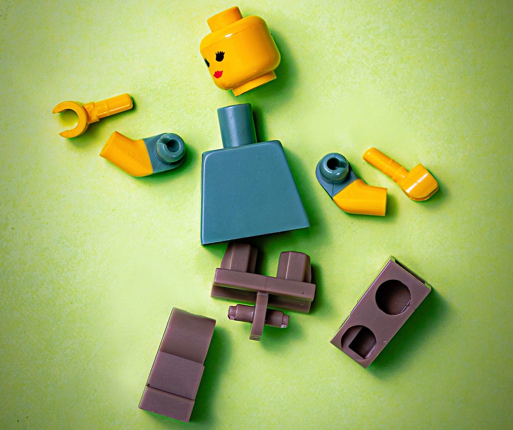 Broken Lego character