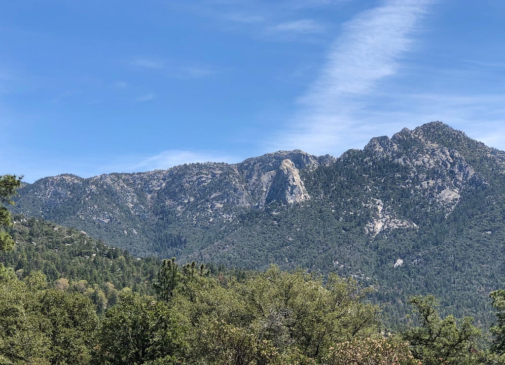 Tahquitz Rock in the San Jacinto Mountains