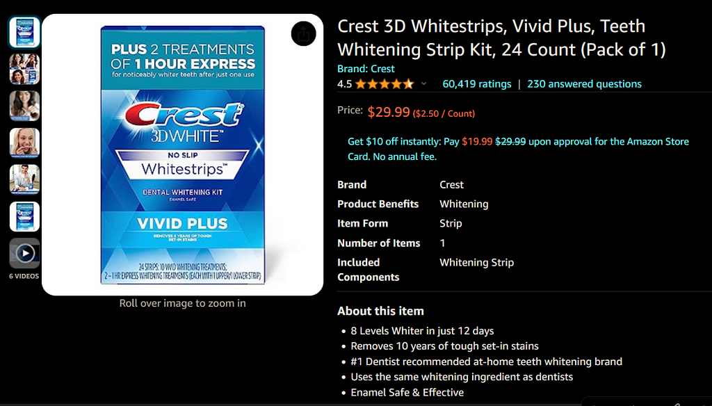 Teeth Whitening Strip Kit