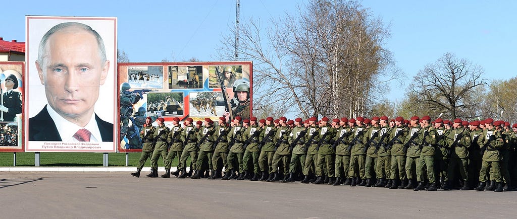 2014: On the parade ground of the military unit of internal troops of the MIA of Russia.