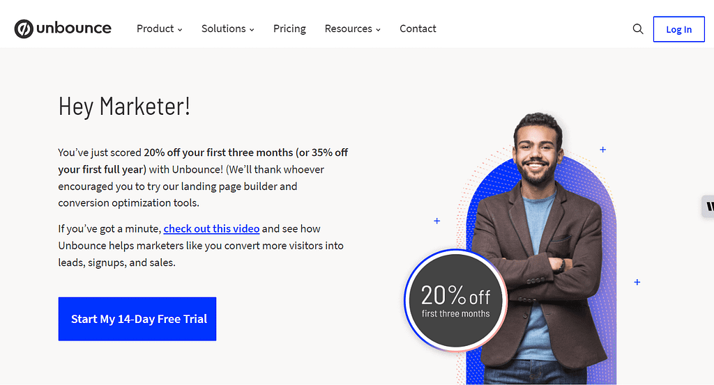 Unbounce 14-Day Free Trial