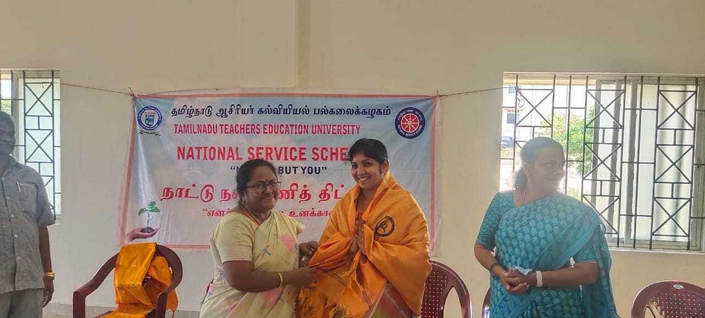 cumbam academy of acupuncture — Acupuncture awareness programme on Tamil Nadu Teachers Education University — National service scheme