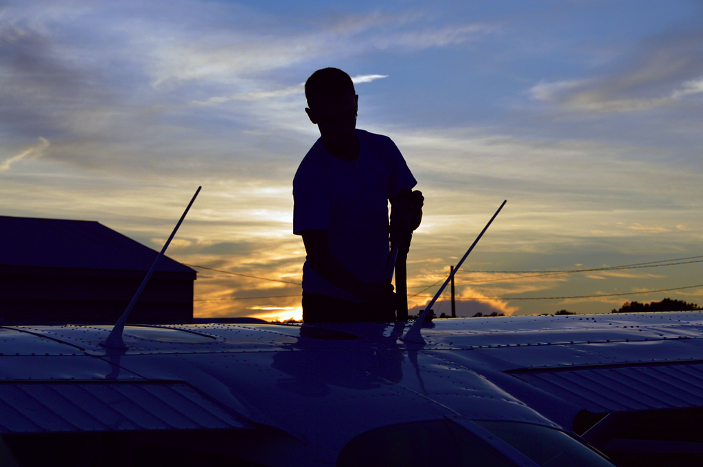 Photo of aircraft refueling.