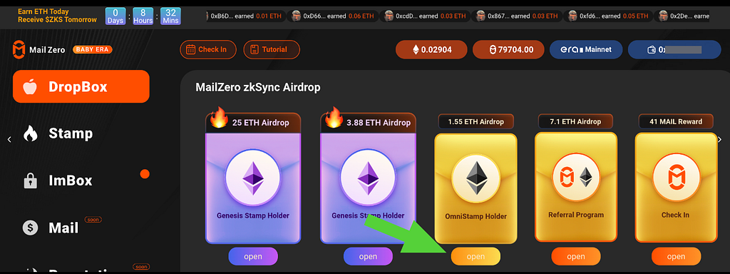 OmniStamp Holder Airdrop