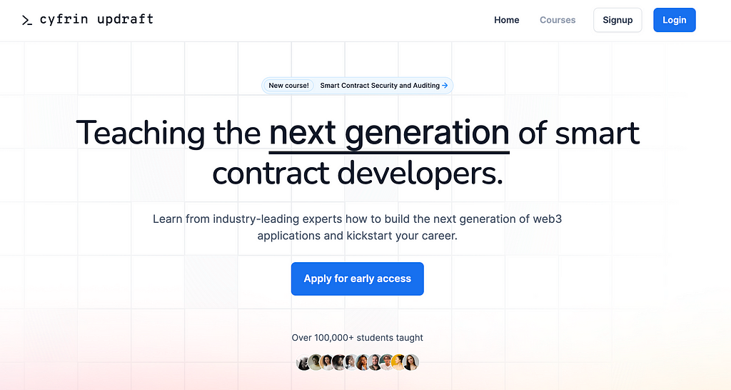 Learn smart contract development, security, web3, solidity, and more.