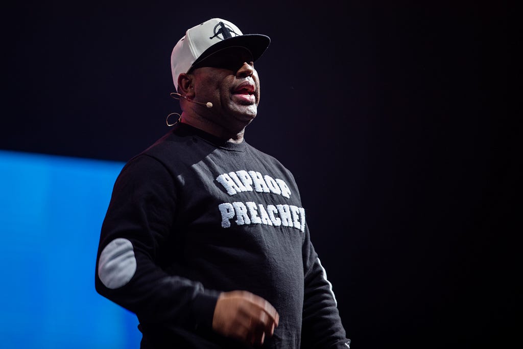 Hip Hop Preacher Eric Thomas at OmegaPro Global Convention Rise Event