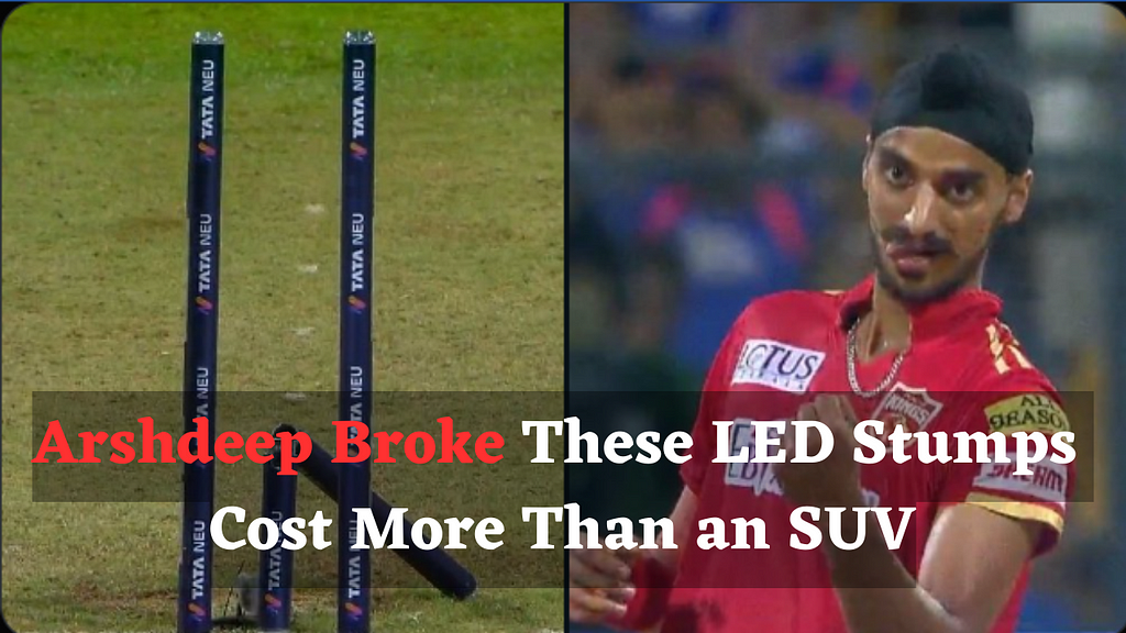 Arshdeep Singh breaks LED stumps in IPL 2023