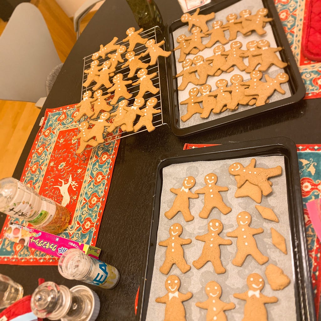 My gingerbread army from Christmas 2019