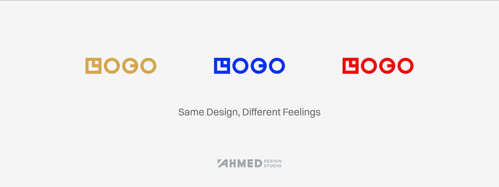 Same Logo Design, Different Feelings