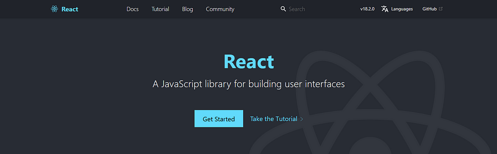 React is a popular JavaScript library that is widely used for building user interfaces for web applications.