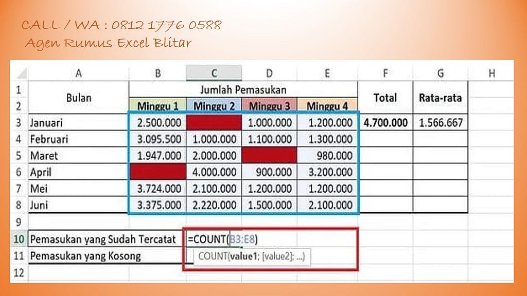 Jasa Rumus Excel, Jasa Formula Excel, Jasa Pembuatan Rumus Excel, Jasa Bikin Rumus Excel, Rumus Excel, Rumus Excel Perkalian, Rumus Excel Pengurangan, Rumus Rata Rata Excel, Rumus Pembagian Excel, Rumus Jumlah Excel, Rumus Kali Di Excel, Rumus Terbilang Excel, Rumus Harga Excel, Jual Rumus Excel, Rumus Harga Jual Excel, Rumus Harga Bersih Excel, Rumus Harga Diskon Excel, Rumus Harga Satuan Excel, Rumus Harga Tertinggi Excel, Rumus Harga Bayar Excel