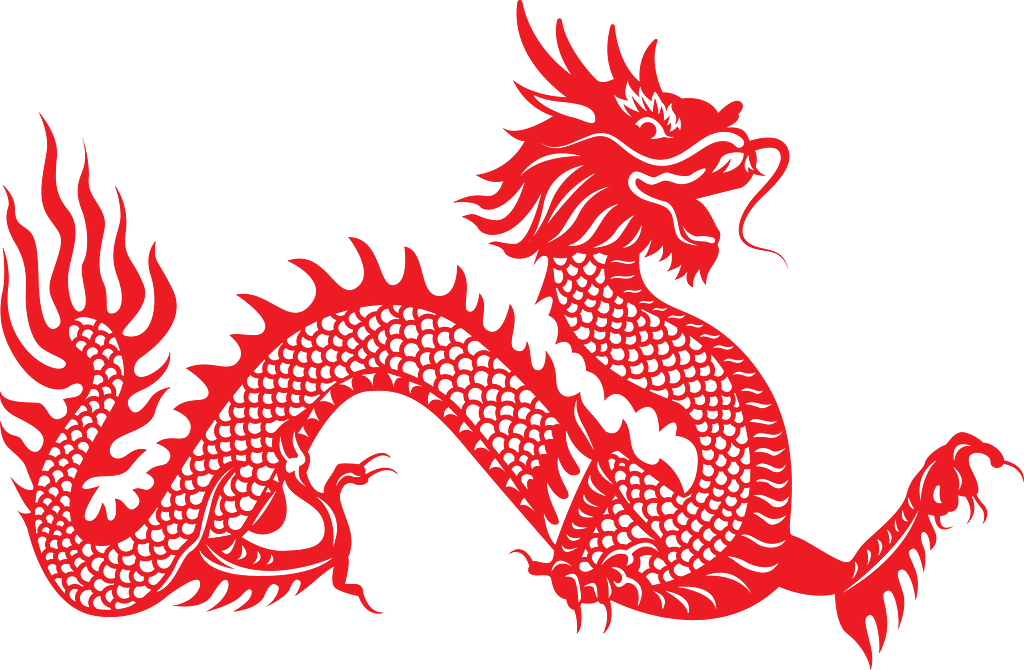 Chinese paper-cut dragon