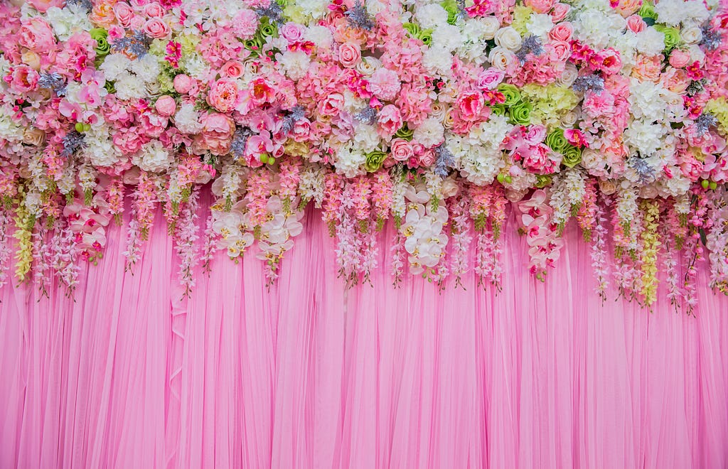 backdrop, wedding backdrop, function backdrop, flower backdrop, decoration