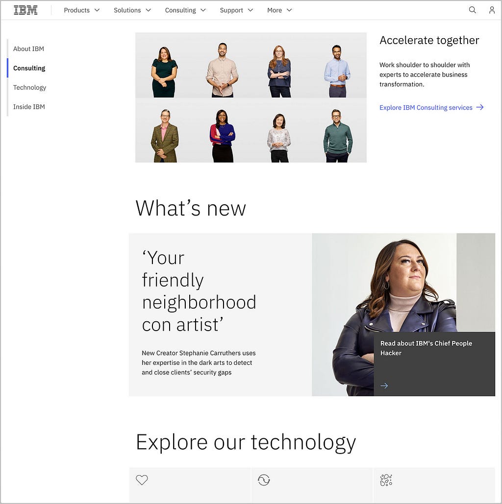 IBM.com Homepage