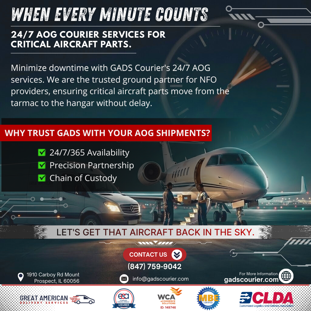 WHEN EVERY MINUTE COUNTS: 24/7 AOG Courier Services for Critical Aircr