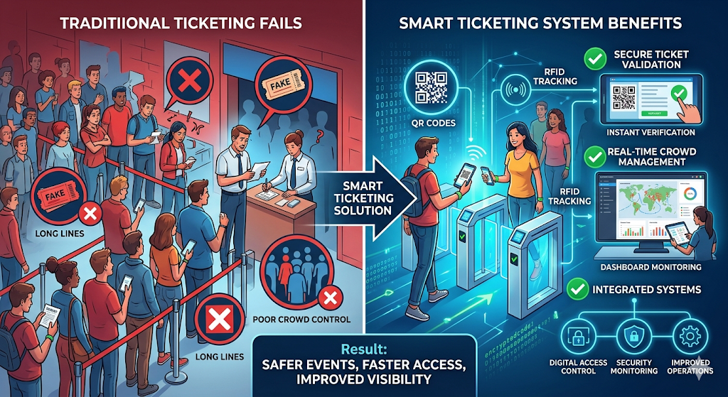 Event Security Problems? This Smart Ticketing System Solves Them Fast