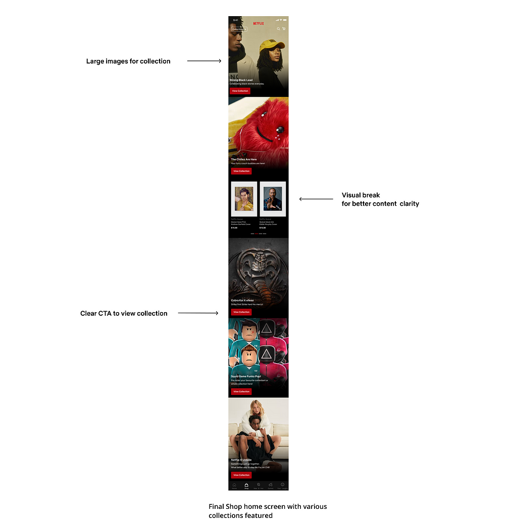 Netflix shop tab home screen final