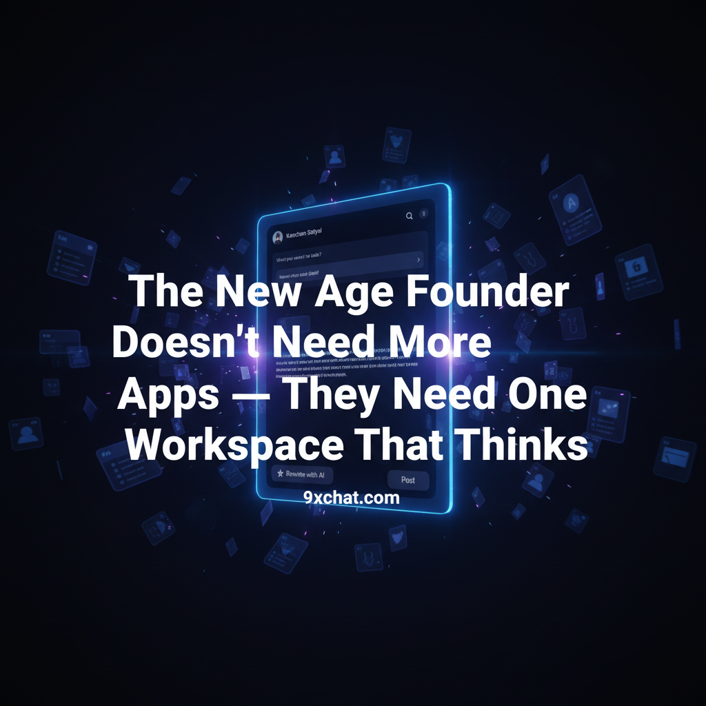 The New Age Founder Doesn’t Need More Apps. They Need One Workspace That Thinks.