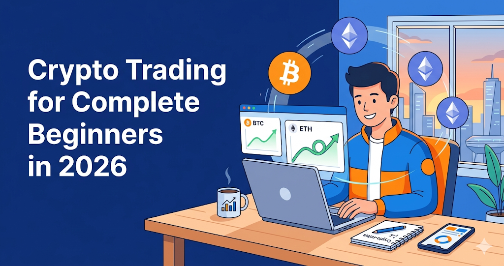 Crypto Trading for Complete Beginners in 2026: Step-by-Step Guide to Your First Trade