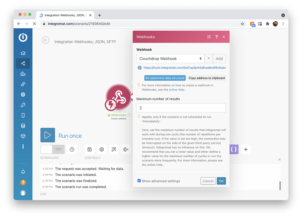 integromat sftp etl