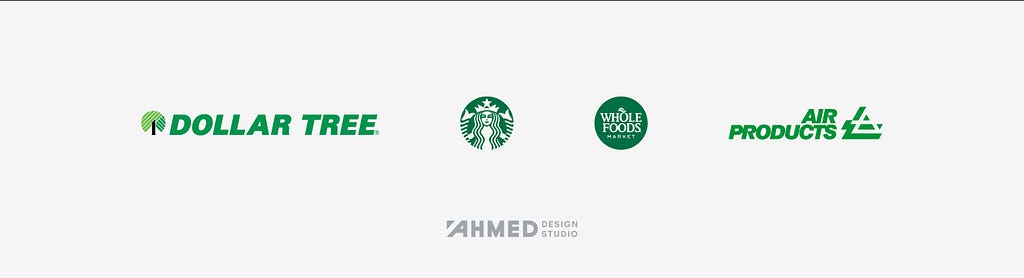 Famous green logos